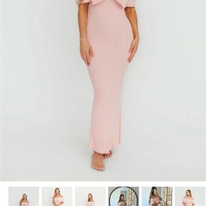 Worth Collective Aston Bow Dress in Petal Pink